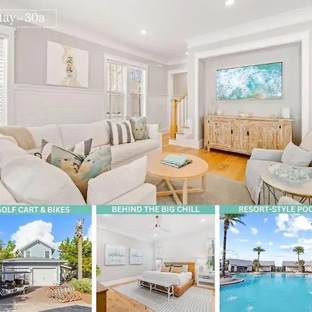 Hola Beaches By Stay On 30A- Pool, Bikes, Golf Cart